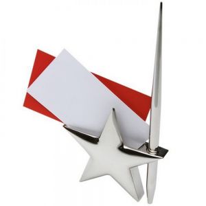 PORTA TARJETAS CON PLUMA STAR MEMO HOLDER personalizada